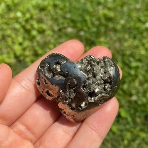 Pyrite Heart Crystal